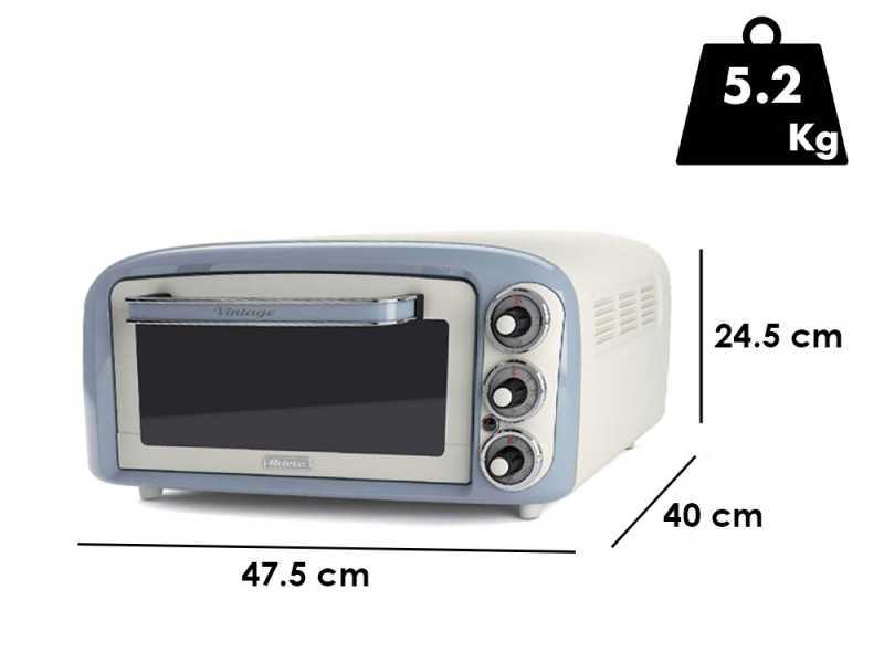 Ariete Vintage Celeste - Forno elettrico statico - 18L 1380W