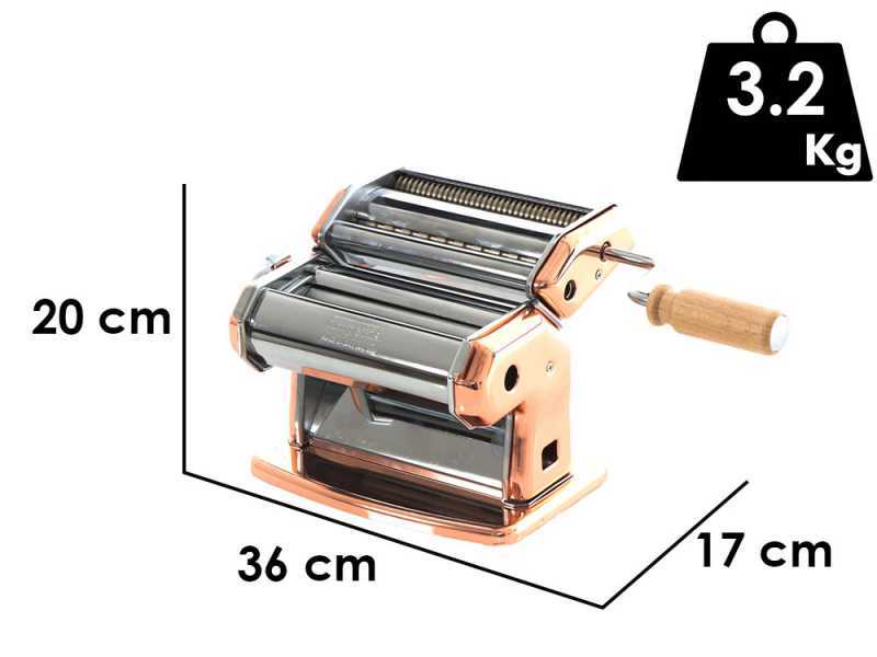 Imperia iPasta T. 6,5/12 mm Ruvida Rame - Macchina per la pasta manuale