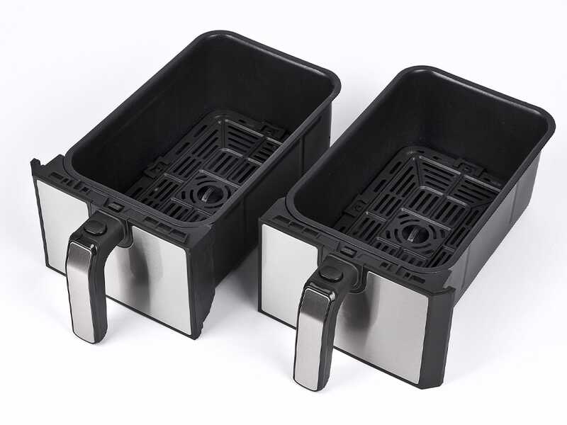 G3 Ferrari Friggisano Duo - Friggitrice ad aria doppio cestello digitale 8L