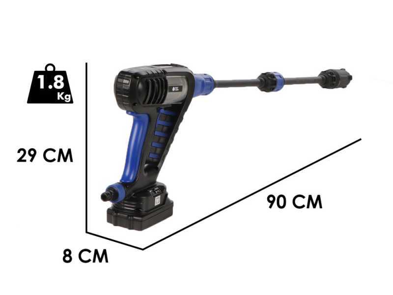 Annovi &amp; Reverberi AR BC 250 DSS - Pistola idropulitrice a batteria - 24 Bar - 18V 2.5Ah