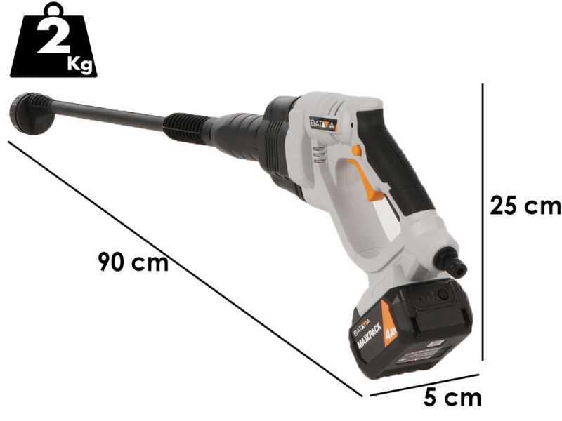 Batavia NEXXFORCE 7064735 - Pistola idropulitrice a pressione - 18 V - SENZA BATTERIE E CARICABATTERIE