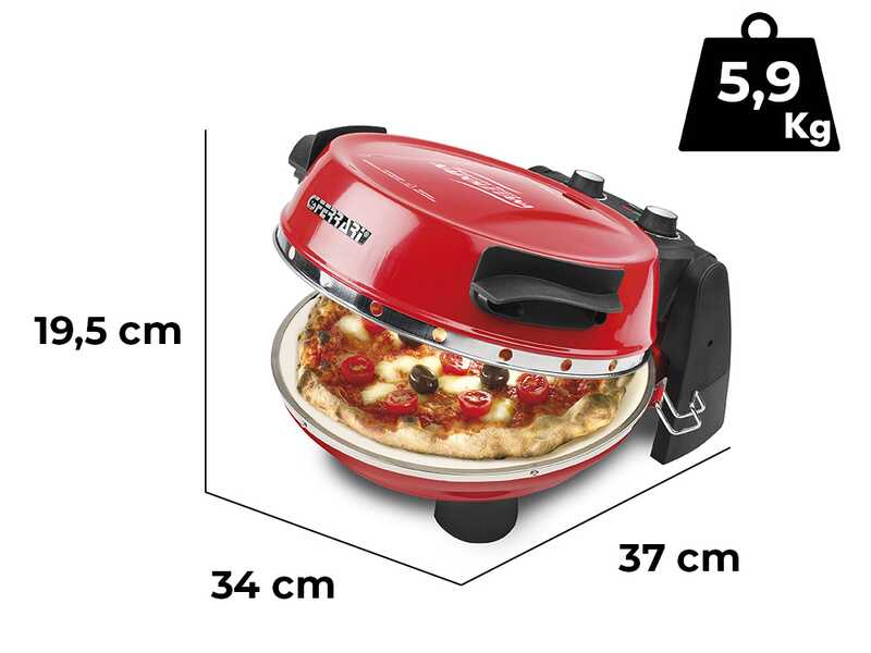 G3 Ferrari Pizzeria Snack Napoletana EVO Rosso - Forno Pizza Elettrico