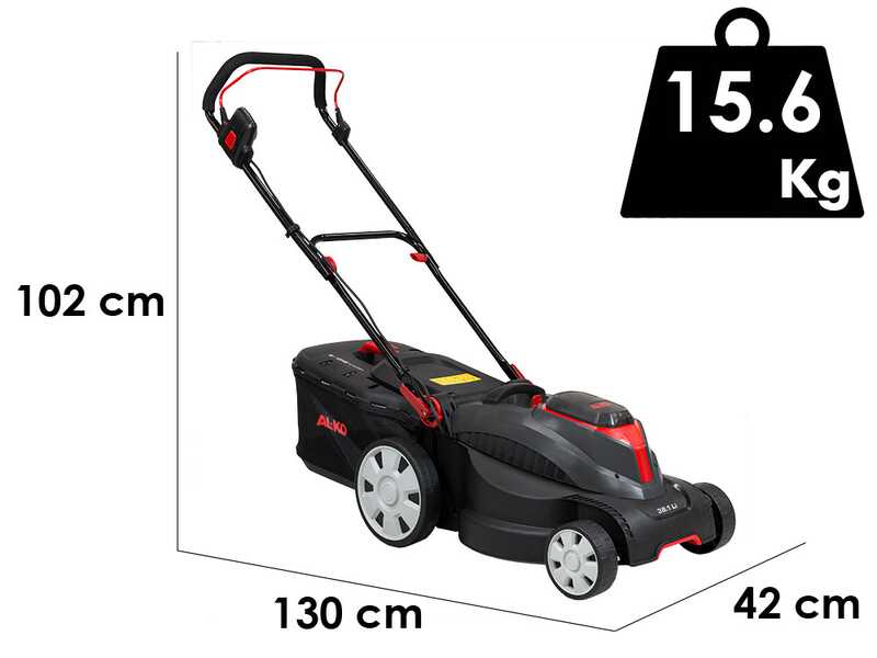 AL-KO 38.1 Li Easy - Tagliaerba a batteria - Taglio 37 cm - 2 x 18V/4,0 Ah