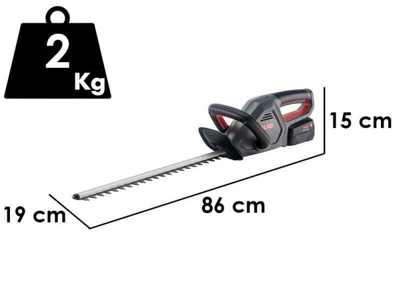 AL-KO Comfort HT 1845 - Tagliasiepi a batteria 18V/2.5Ah - Lama da 45 cm