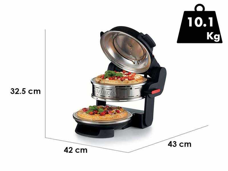 Ariete Pizzeria Nero 0927/01 - Forno pizza elettrico doppio