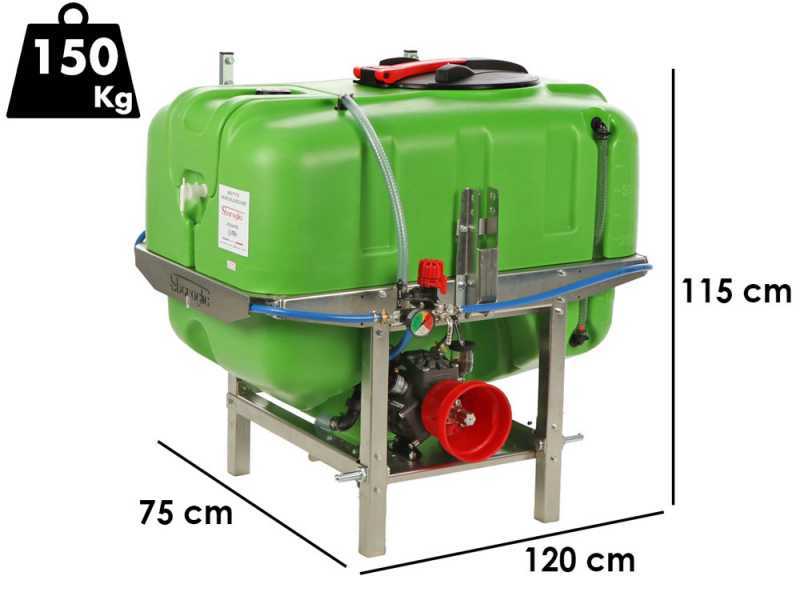 Sbaraglia Spray 400L - Gruppo botte per irrorazione a trattore - Pompa AR503