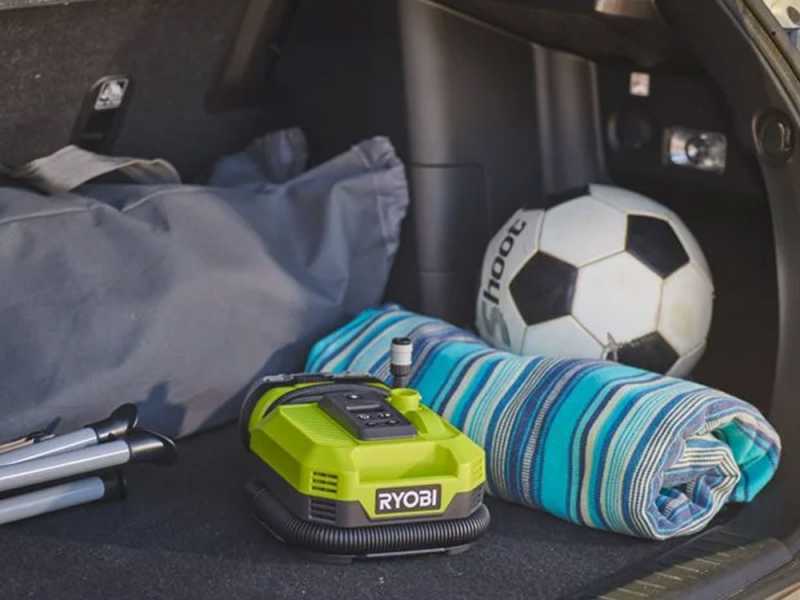 Ryobi RMI18-0 - Compressore a batteria portatile - 18V - SENZA BATTERIA E CARICABATTERIE