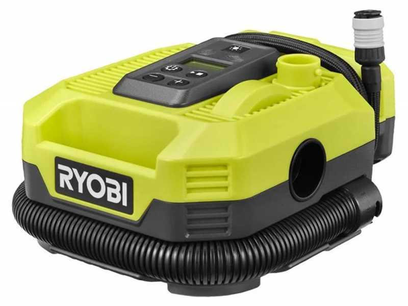 Ryobi RMI18-0 - Compressore a batteria portatile - 18V - SENZA BATTERIA E CARICABATTERIE