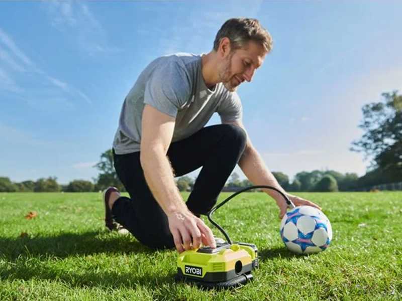 Ryobi RMI18-0 - Compressore a batteria portatile - 18V - SENZA BATTERIA E CARICABATTERIE
