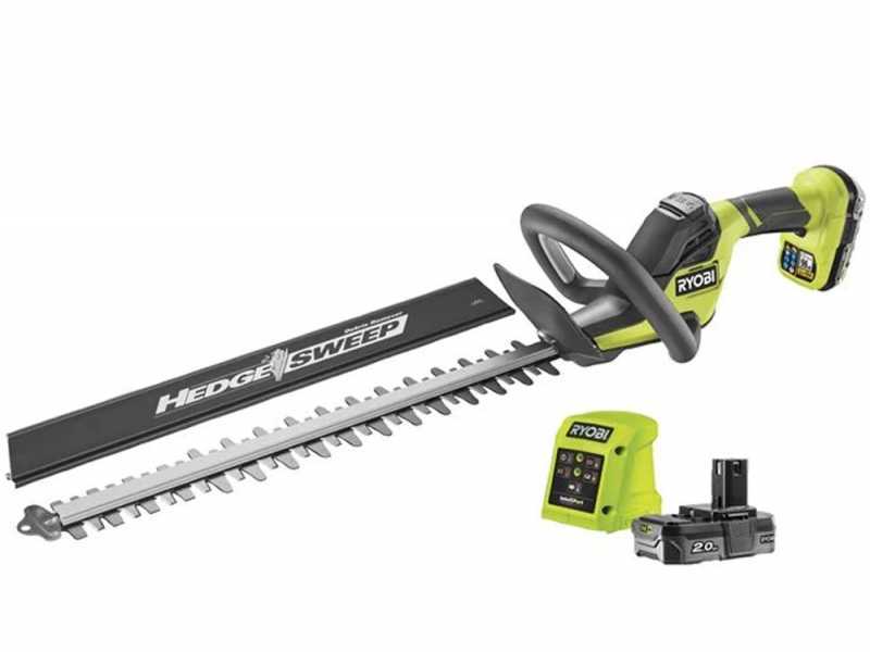 Ryobi RY18HT50A-120 - Tagliasiepi a batteria 18V/2Ah - Lama da 50 cm