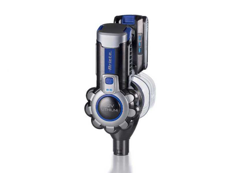 Ariete Lithium Blu - Scopa elettrica ricaricabile senza filo - Batteria al litio 22.2 V/ 2.2 Ah