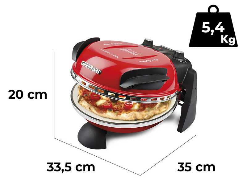 G3 Ferrari Delizia Rosso - Forno Pizza Elettrico - Pietra refrattaria