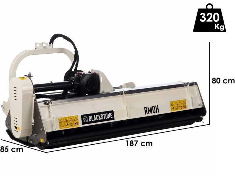 BlackStone RMOH 175 - Trinciaerba per trattore - Serie Media - Spostamento idraulico