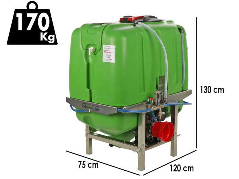 Sbaraglia Spray 600L - Gruppo botte per irrorazione a trattore - Pompa AR713