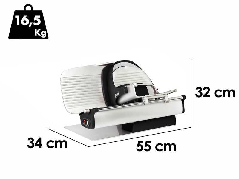 Berkel Home Line Plus 250 Matte Nero - Affettatrice con lama 250 mm