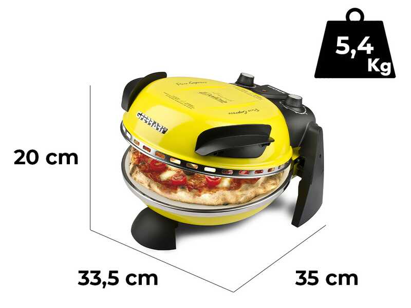 G3 Ferrari Delizia Giallo - Forno Pizza Elettrico - Pietra refrattaria