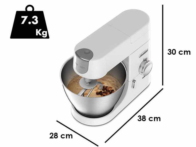 Kenwood Chef KVC3110W Bianca - Planetaria + frullatore AT337