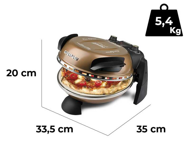 G3 Ferrari Delizia Bronzo - Forno Pizza Elettrico - Pietra refrattaria