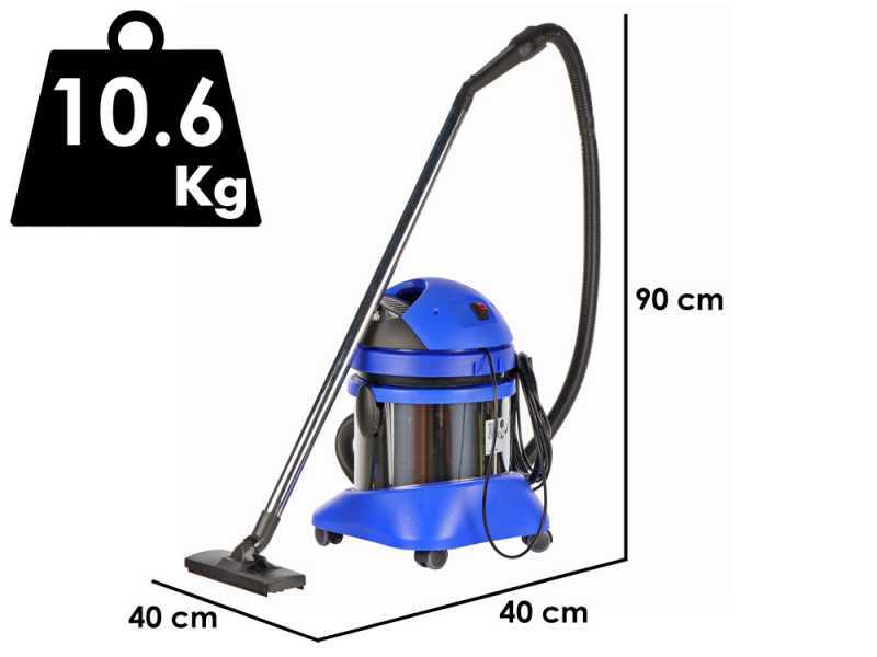 Annovi &amp; Reverberi 4100 - Bidone aspiratutto - Fusto Inox 20 lt - 1250W