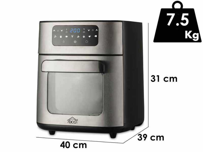 DCG FR3610D - Friggitrice ad aria 10L Digitale 1700 W