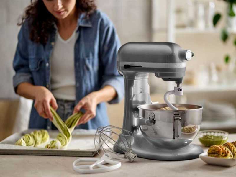 KitchenAid Heavy Duty 5KSM55SXX Argento - Impastatrice Planetaria