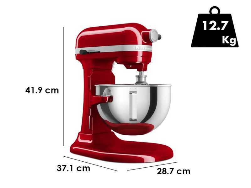 KitchenAid Heavy Duty 5KSM55SXX Rosso - Impastatrice Planetaria