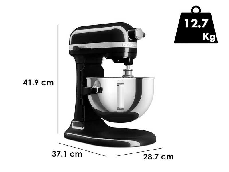 KitchenAid Heavy Duty 5KSM55SXX-EOB Nero Onice - Impastatrice Planetaria