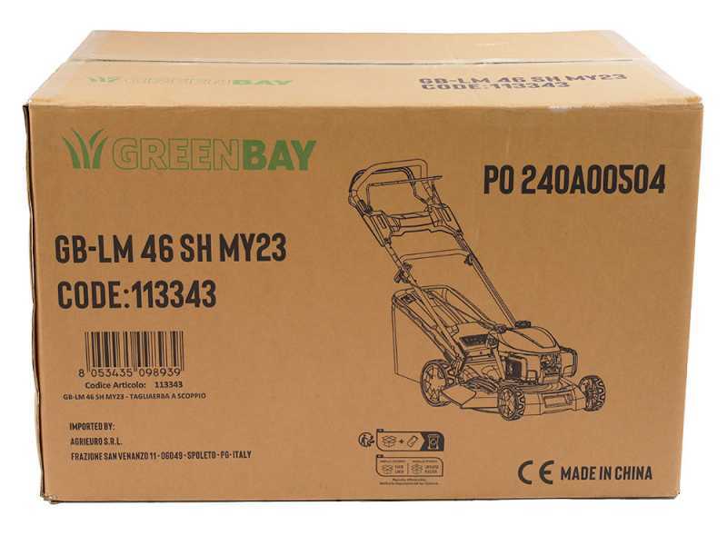 GreenBay GB-LM 46 SH - Rasaerba trazionato - 4 in 1 - Motore Honda GCVx145