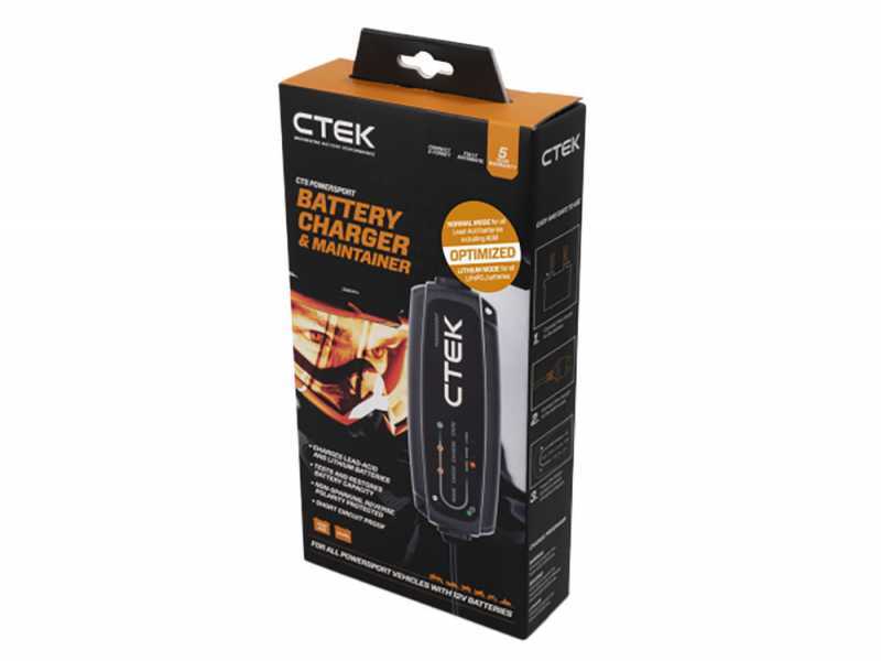 CTEK CT5 PowerSport - Caricabatterie mantenitore automatico - 8 fasi - 12V 5A