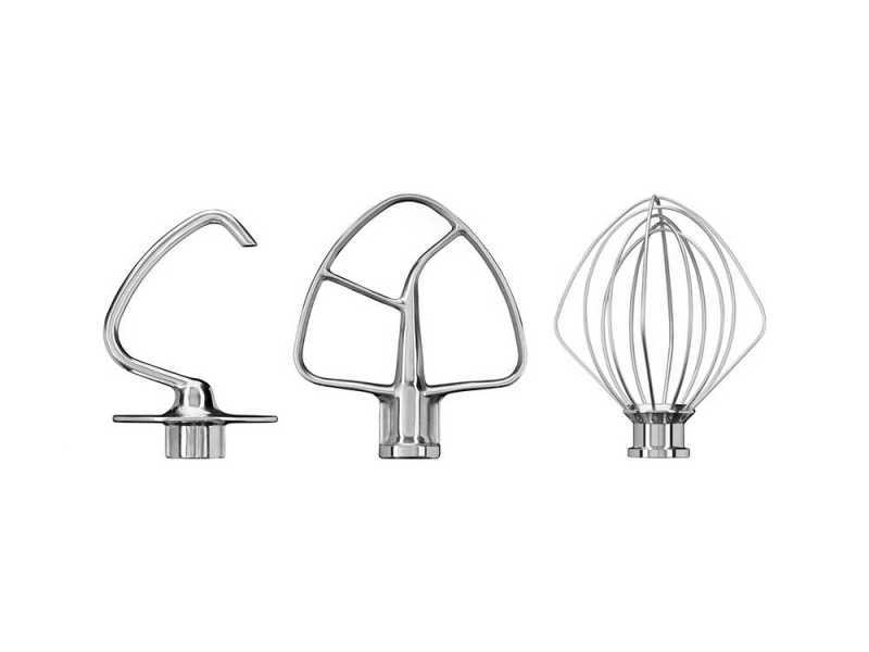 KitchenAid 5KSM5TH3PSS - Set 3 accessori in acciaio inox