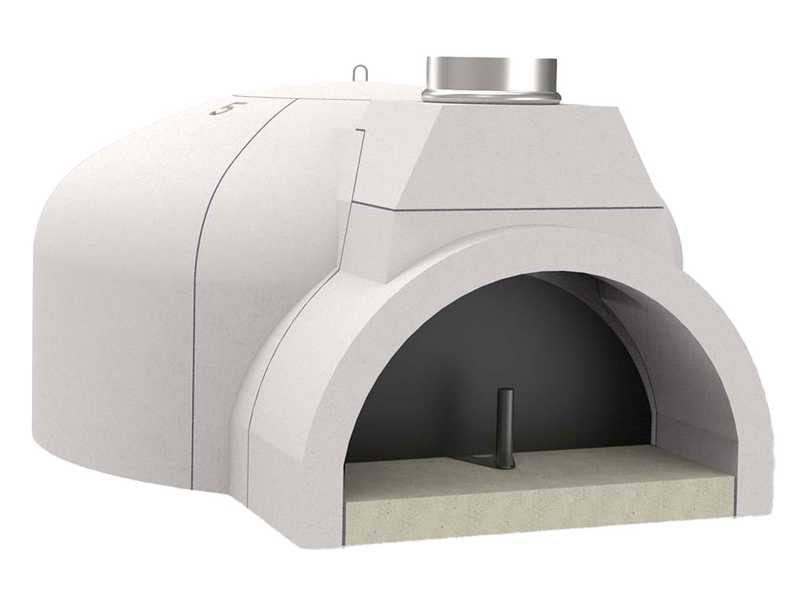 Edilmark FP 100N - Forno a legna da incasso con piano cottura &Oslash; 100 cm - Capacit&agrave; cottura 5 pizze