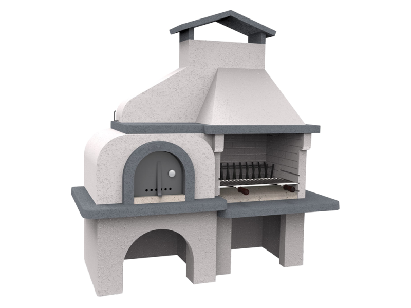 Edilmark Pizza-Party - Barbecue e forno in muratura a legno e carbone