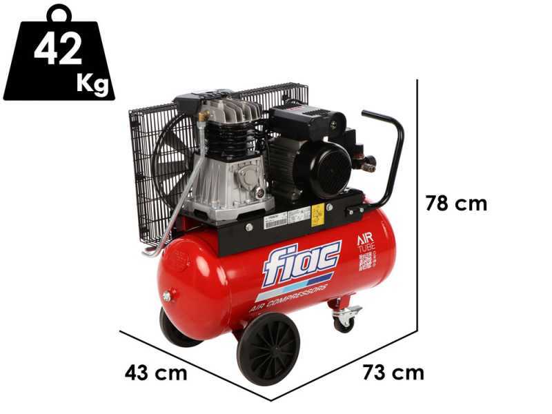 FIAC AB 50/268-2-MC - Compressore aria elettrico monofase a cinghia - Motore 2 HP - 50 lt
