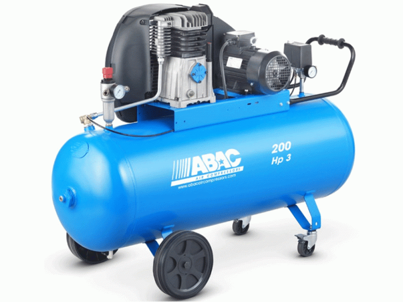 Abac A39B/ 200 CT3 PRO V400 - Compressore aria trifase a cinghia - serbatoio da 200 litri