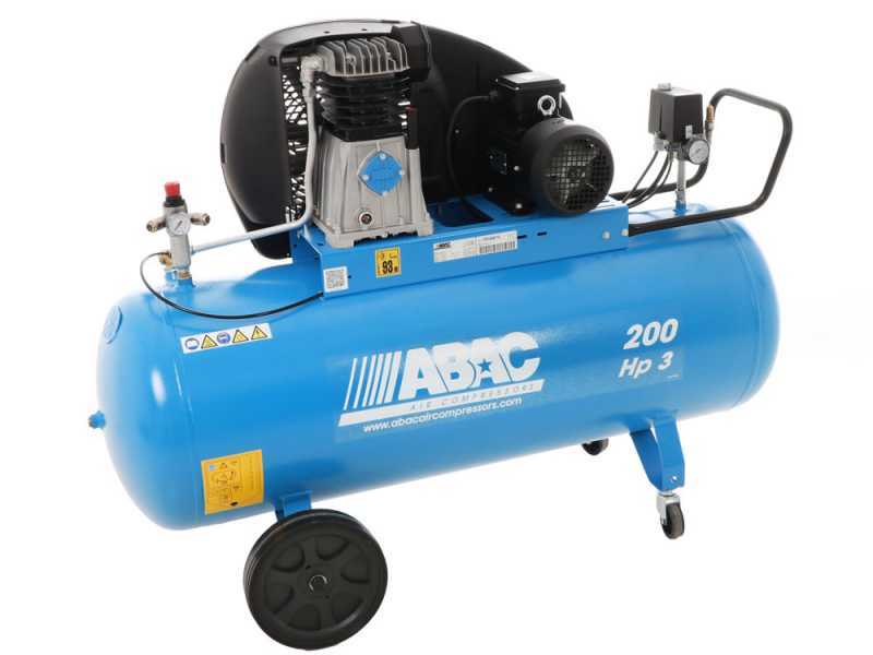 Compressore d`aria a cinghia ABAC 200 l 3 hp lubrificato