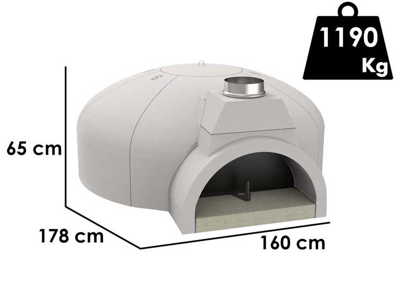 Edilmark FP 140N - Forno per pizza - Piano Fuoco 80mm - Capacit&agrave; cottura 10 pizze