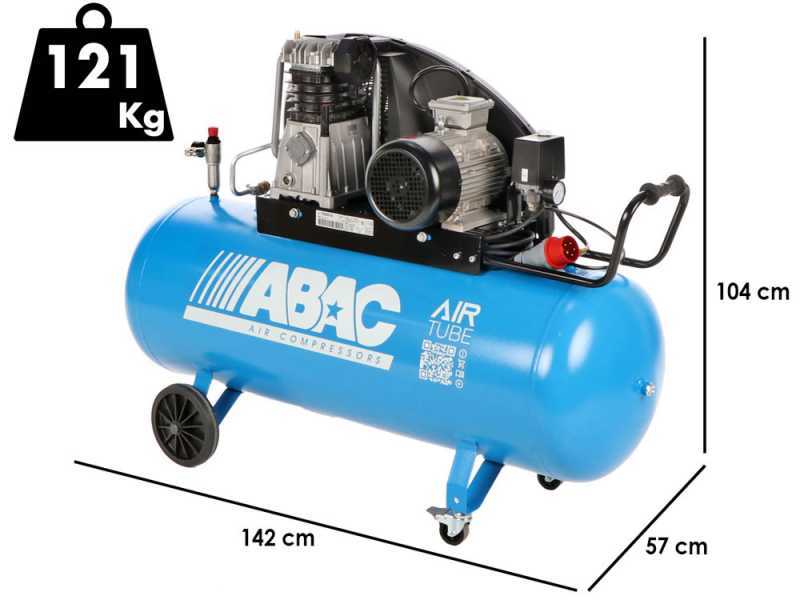 ABAC EXP A39B 200 CT3 - Compressore aria elettrico trifase a cinghia - Motore 3 HP - 200 lt