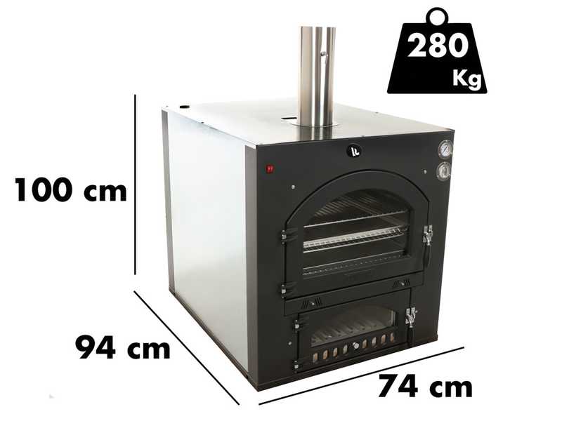 Fontana INC80X45QV - Forno a legna da incasso