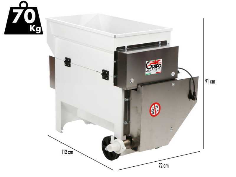 Grifo DVEP20R - Diraspatrice elettrica con pompa e rulli - Con protezioni incluse