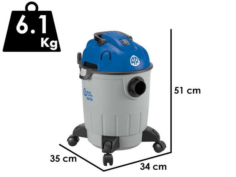 Annovi &amp; Reverberi AR3270 - Bidone aspiratutto - Fusto in plastica 20 lt - 1200W