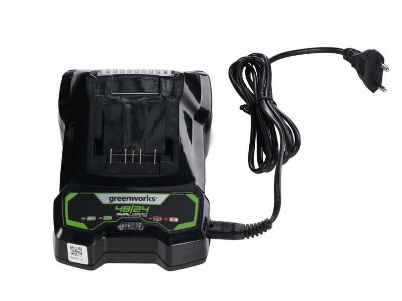 Greenworks GD48BVIIK4 - Soffiatore aspiratore a batteria 48V 4Ah