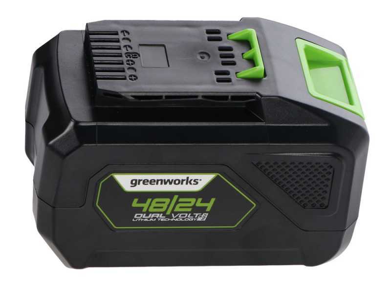 Greenworks GD48BVIIK4 - Soffiatore aspiratore a batteria 48V 4Ah
