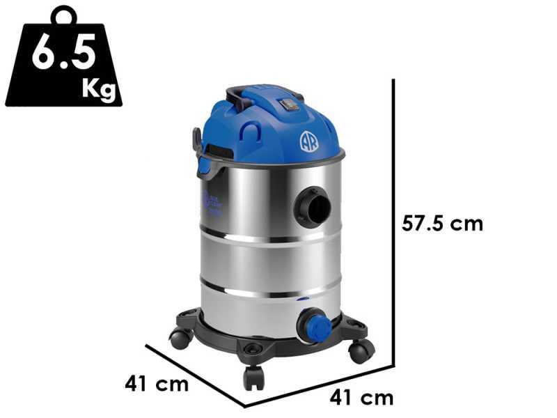Annovi &amp; Reverberi AR3670 - Bidone aspiratutto - Fusto Inox 30 lt - 1600W