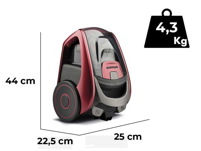 G3 Ferrari Pulisco - Aspirapolvere a traino ciclonico senza sacco - 700W