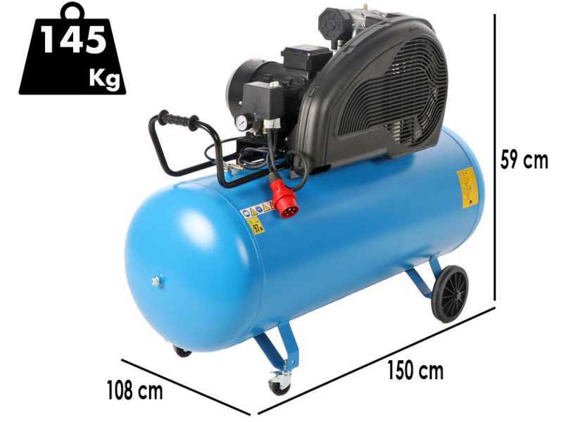 ABAC EXP A49B 270 CT5,5 - Compressore aria elettrico trifase a cinghia - Motore 5.5 HP &ndash; 270 lt