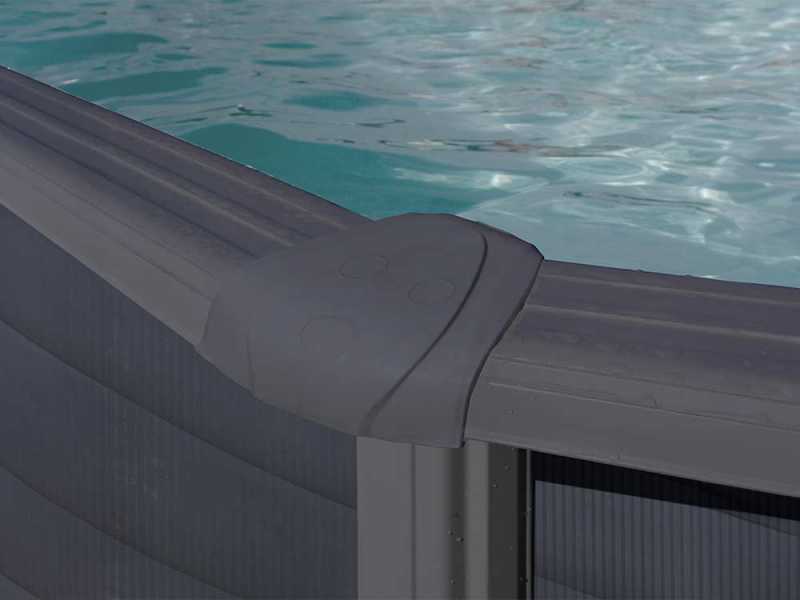 Gre Granada Rotonda &Oslash;550 x 132 cm - Piscina fuori terra in acciaio
