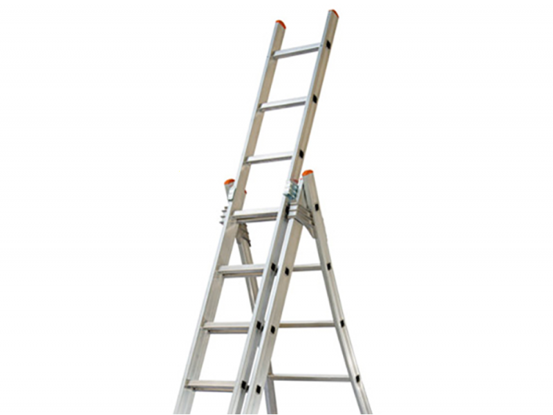 Facal Atlanta ATL200-3, 3x7 gradini, 4.26 m - Scala in alluminio - Altezza stimata operativa 5.11 m