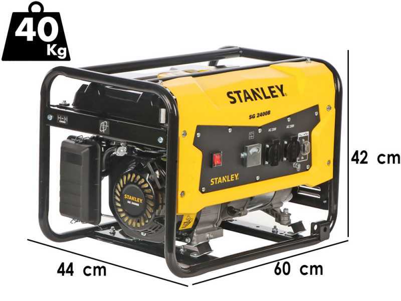 Stanley SIG 2400B - Generatore di corrente a benzina - AVR 2.3kW Monofase