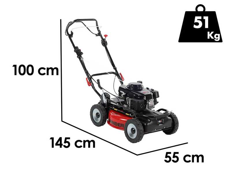 Marina Systems GRINDER 4x4 SH PRO - Tagliaerba a scoppio trazionato - Motore Honda GXV 160