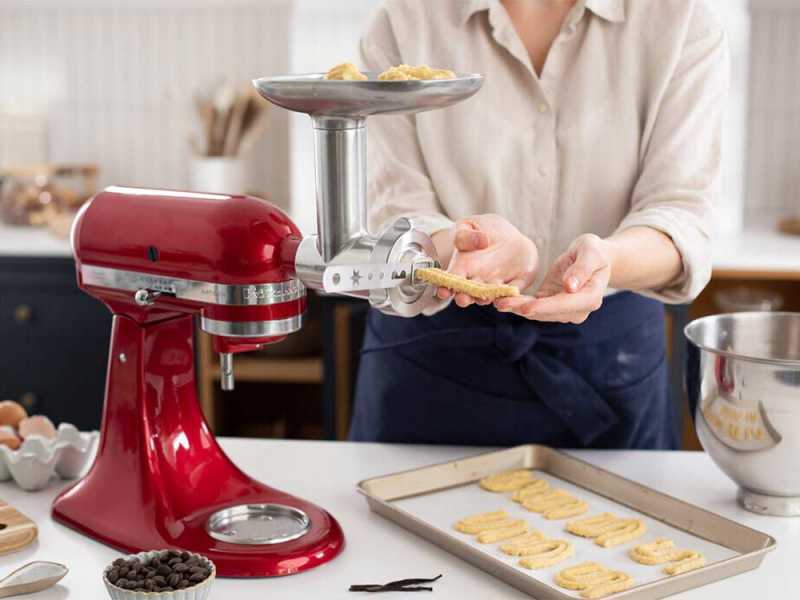 KitchenAid 5KSMFGCA - Set tritatutto e pressa per biscotti